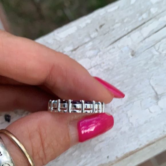 Sterling Silver Small Multi-Colored CZ Pendant - Picture 7 of 17